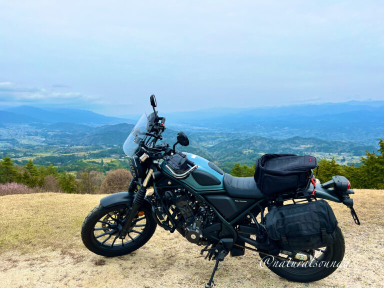CL250と長野県春ツーリングの高嶺（たかね）山展望台